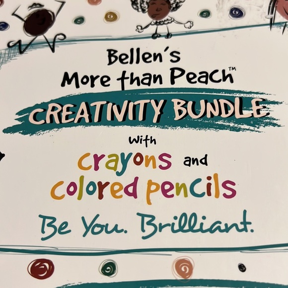 Bellen’s More Than Peach Creativity Bundle w/ Crayons & Colored Pencils - New - Picture 4 of 8